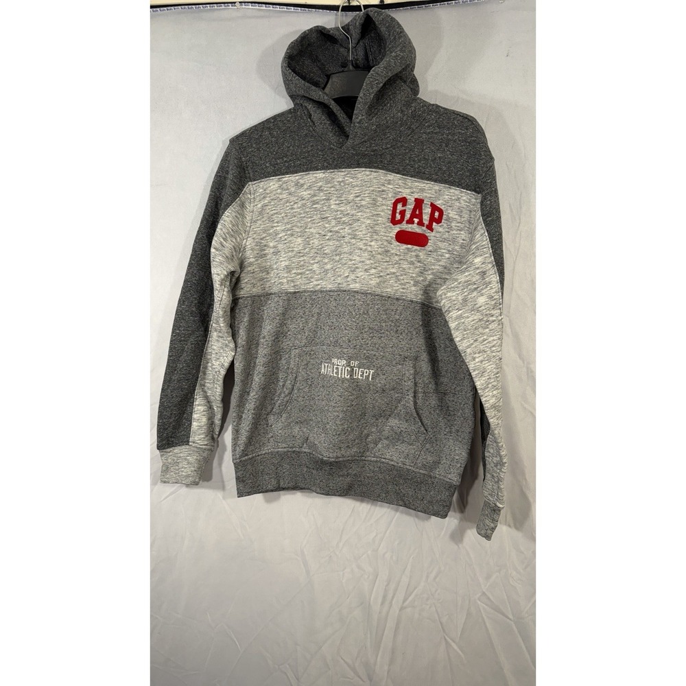 gap pullover hoodie Kangaroo Pocket Men's Gray Size Medium NEW 1969 Print